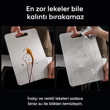 Stelion™ Paslanmaz Çelik Kesme Tahtası